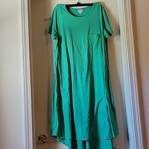 LuLaRoe Green Carly Dress